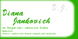 diana jankovich business card